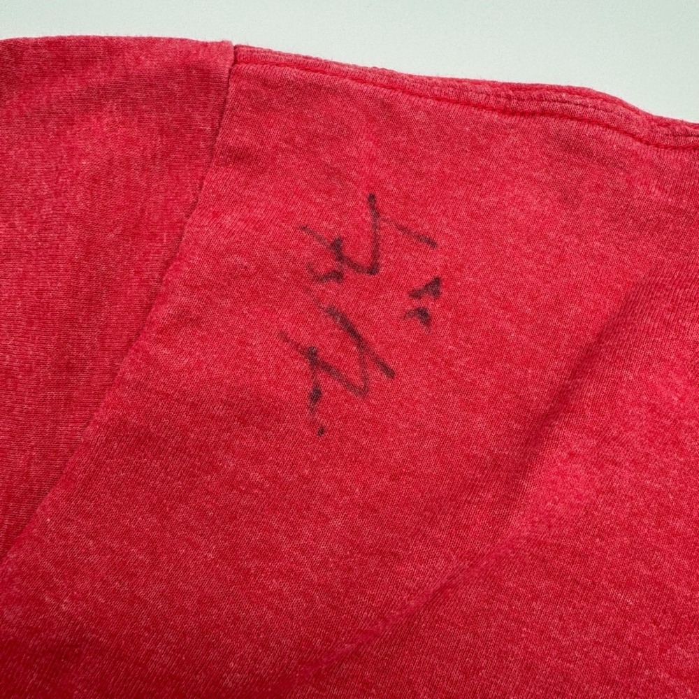 Gildan Mens St Louis Cardinals T-Shirt Red Heather Autographed Signed Rare - Picture 5 of 6